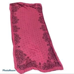 Vintage printed stone  embellished light weight oversized scarf